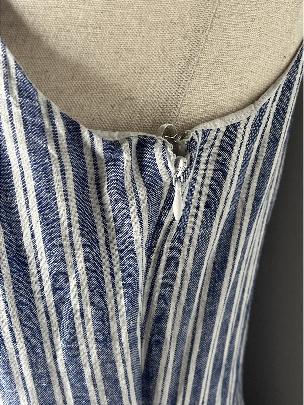 NWOT Calypso Women's Blue/White Striped Dress Size XS - Picture 5 of 9